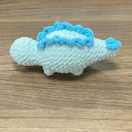 Stegosaurus step photo: plates and tail done