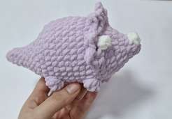Triceratops step photo: the finished tail